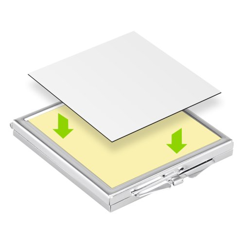 Espejo Metálico Cuadrado Sublimación