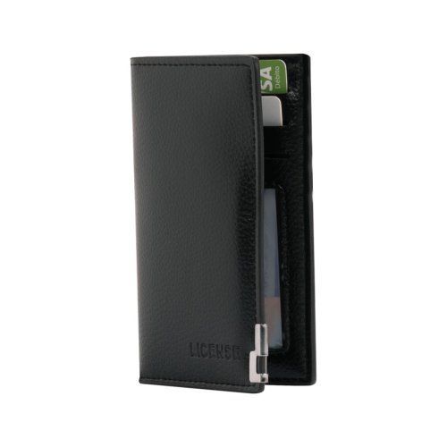 Porta-Tarjetas vertical de Eco-Cuero 