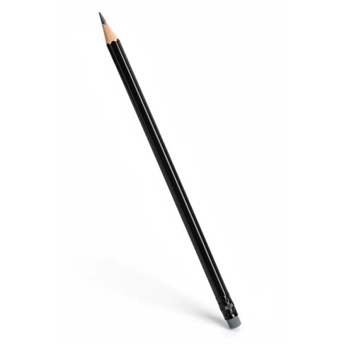 Lapiz Grafito Negro Con Goma