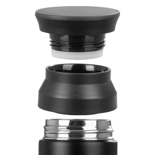 Termo doble pared de acero, con termómetro digital 