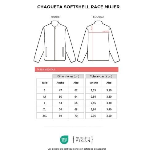 Chaqueta Softshell Race Mujer