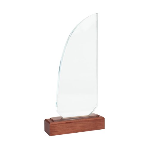 Trofeo Galvano de Madera y Cristal 