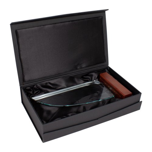 Trofeo Galvano de Madera y Cristal 