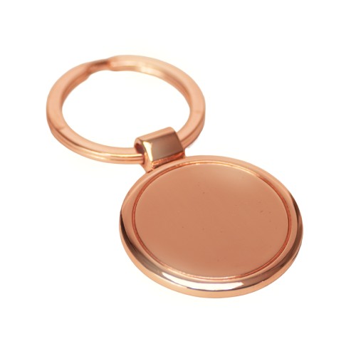 Llavero redondo encobrizado 