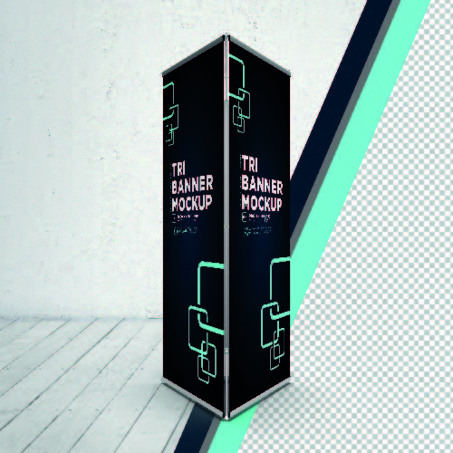 TOTEM PUBLICITARIO TRIPLE GRAFICA 90*215 CMS