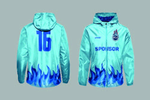 CORTAVIENTO SUBLIMADO EN TELA OXFORD IMPERMEABLE 