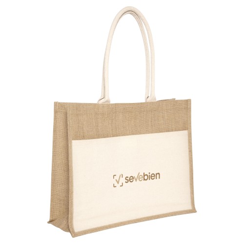 Bolsa de algodón y yute 