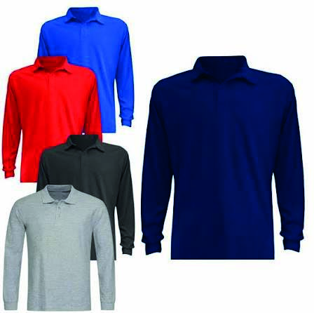 Polera Pique Manga Larga