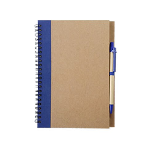 Set Cuaderno - Libreta Tapa Cartón + Bolígrafo N37