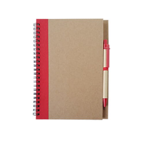 Set Cuaderno - Libreta Tapa Cartón + Bolígrafo N37