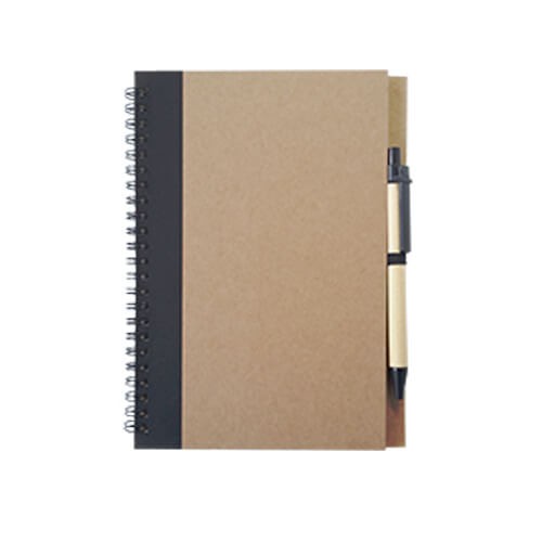 Set Cuaderno - Libreta Tapa Cartón + Bolígrafo N37