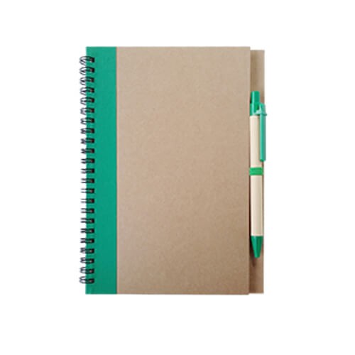 Set Cuaderno - Libreta Tapa Cartón + Bolígrafo N37