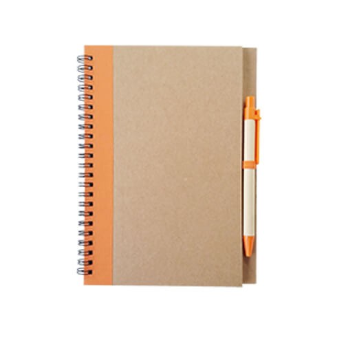 Set Cuaderno - Libreta Tapa Cartón + Bolígrafo N37
