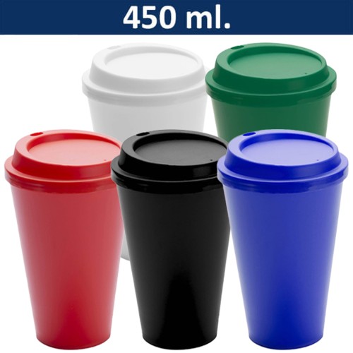 Vaso Plástico Reutilizable con Tapa M30