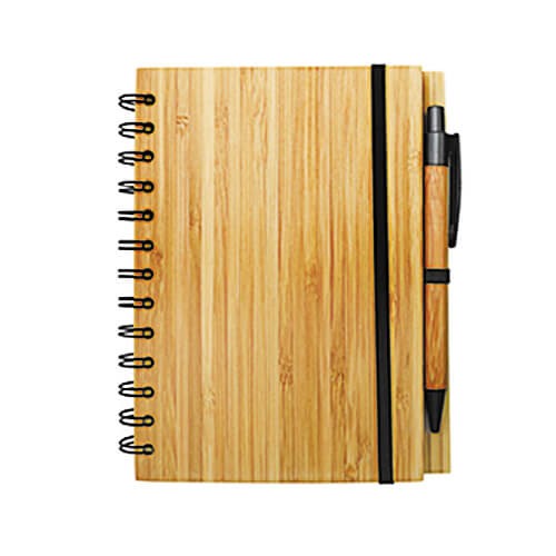 Set Cuaderno - Libreta Tapa Bamboo + Bolígrafo N30