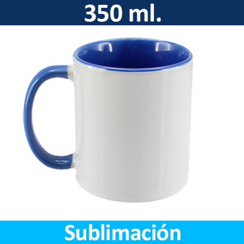 Mug Tazón Cerámica Sublimación con Caja Bicolor 99333