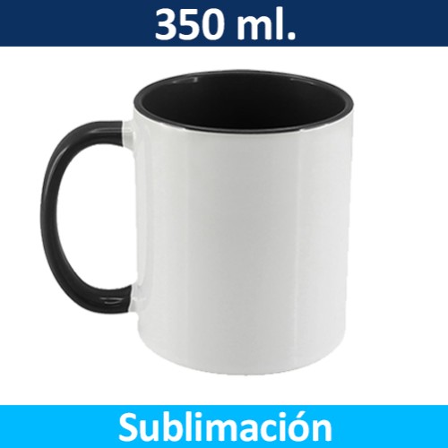 Mug Tazón Cerámica Sublimación con Caja Bicolor 99333