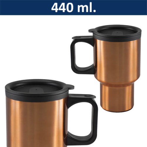 Mug Tazón Acero Inoxidable / Plástico PVC M60 pintado ENCOBRIZADO