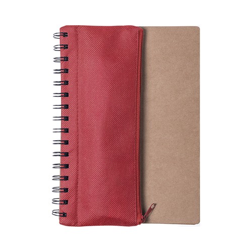 Set Cuaderno - Libreta Tapa Cartón + Estuche N28