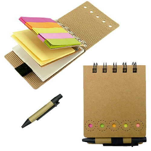 Set Memo set Tapa Cartón + Boligrafo N1