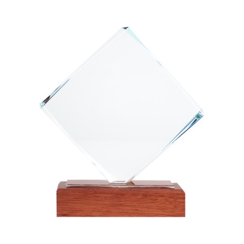 Trofeo Galvano de Madera y Cristal 