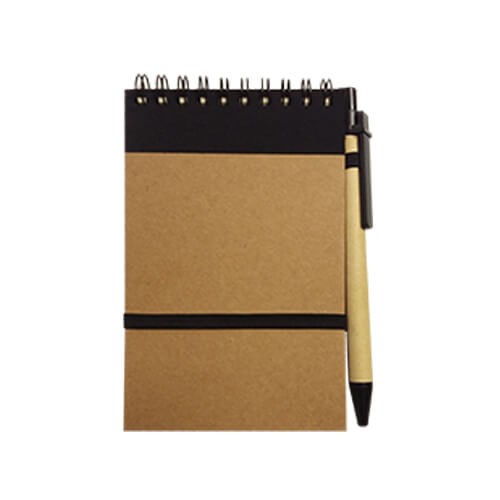 Set Cuaderno - Libreta Tapa Cartón + Bolígrafo N36