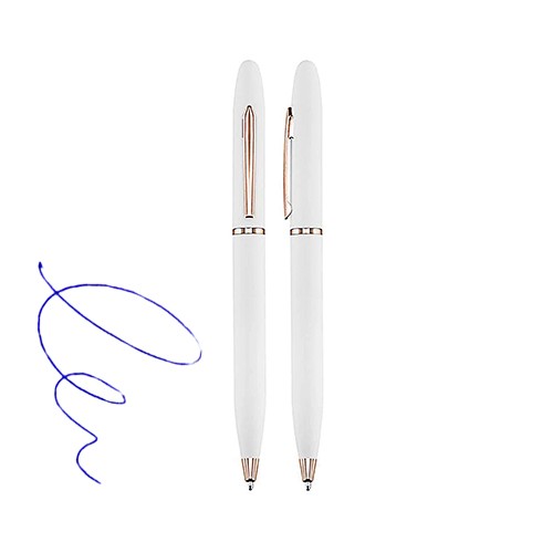Bolígrafo Lápiz Metálico L77 ENCOBRIZADO/BLANCO