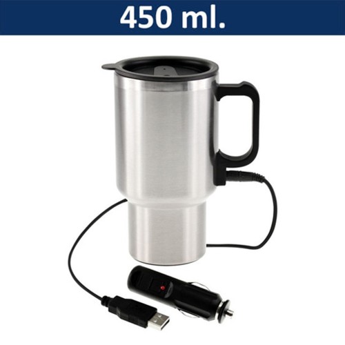 Mug Tazón Acero Inoxidable Térmico Calentador para Automóvil M15
