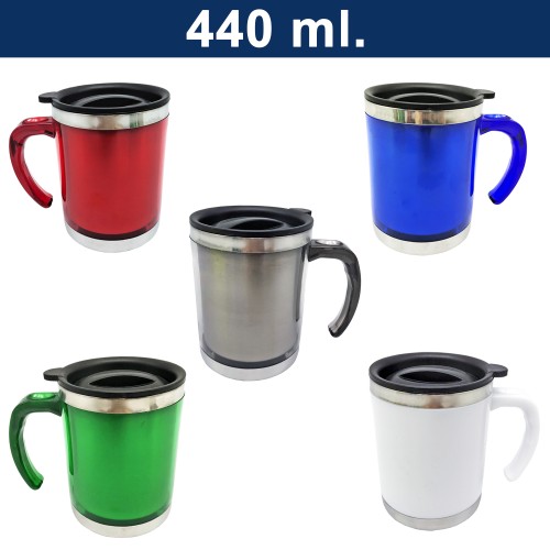 Mug Tazón Plástico PVC / Acero Inoxidable M16