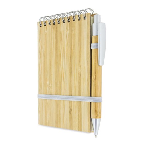 Set Cuaderno - Libreta Tapa Bamboo + Bolígrafo N29