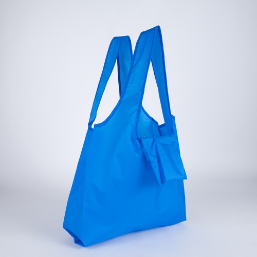 Bolsa plegable de compras en tela reciclada RPET 15L