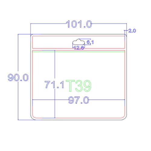 Portacredencial PVC T39
