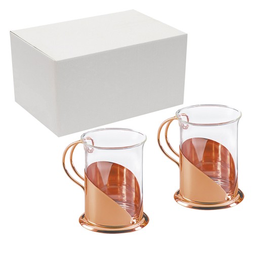 Set de 2 Tazas para café ENCOBRIZADO M69