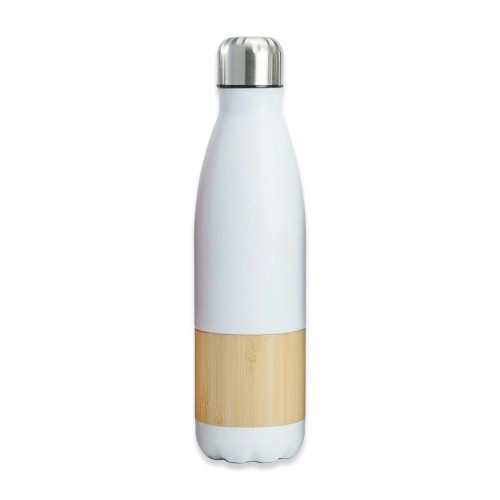 Botella Acero Inoxidable Térmico + Bamboo M201