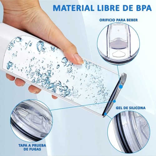 Mug Acero Inoxidable Térmico Sublimable Skinny M157