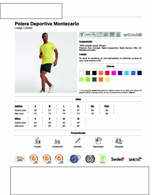 POLERA DEPORTIVA MONTECARLO
