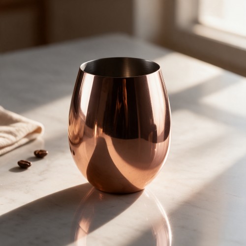 Vaso encobrizado para vino 