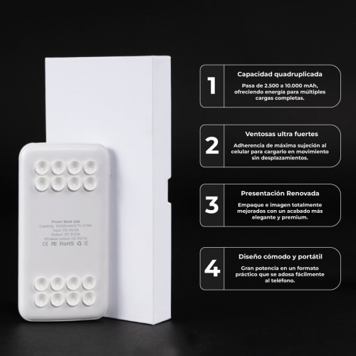 Cargador Power Bank Ventosas