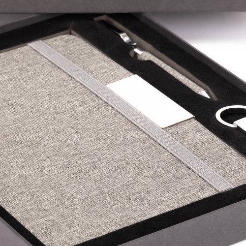 Set PARATY: Libreta de Notas, Bolígrafo y Llavero