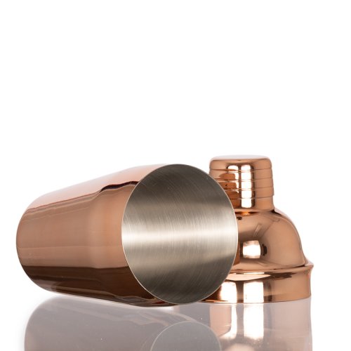 Coctelera metálica encobrizada 