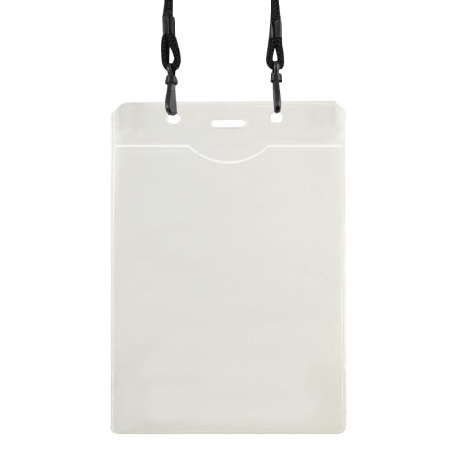 Porta-Credencial con Colgador Negro