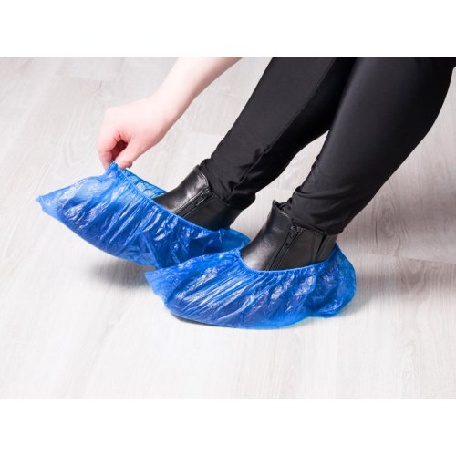 Set de 100 bolsas Cubre-Calzado de plástico PE